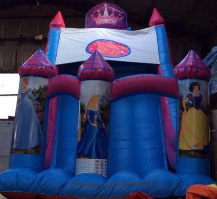 Inflatable princess slide bouncy castle