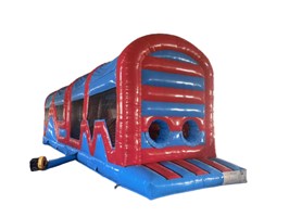 10ft x 46ft Red & Blue Obstacle Course