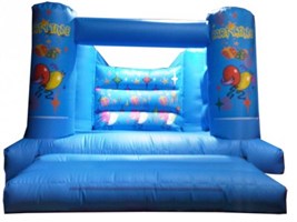 12ft x 15ft Blue Party H-Frame Bouncy Castle