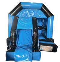 12ft x 18ft Light Blue/Black 5pc Velcro Deluxe Front Slide Gloss