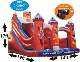19ft x 14ft x 17ft Mini Camelot Slide
