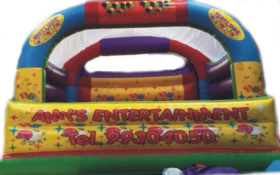 20ft x 20ft Arch Bouncy Castle with front barrier