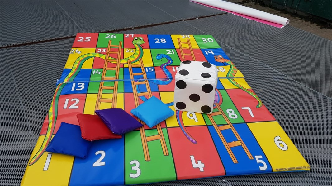 5ft X 6ft Giant Snakes Ladders Softplay Game Mats Inflatable