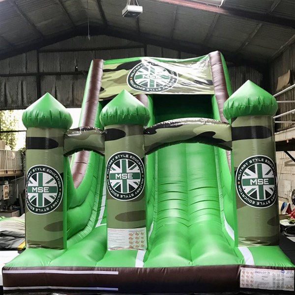 giant inflatable bouncy slide. Customised to your design.