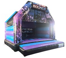 15ft x 16ft 2022 Dance & Bounce Light Blue & Purple A Frame